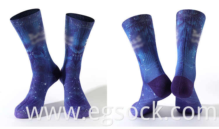 Printed Cushion Galaxy Socks